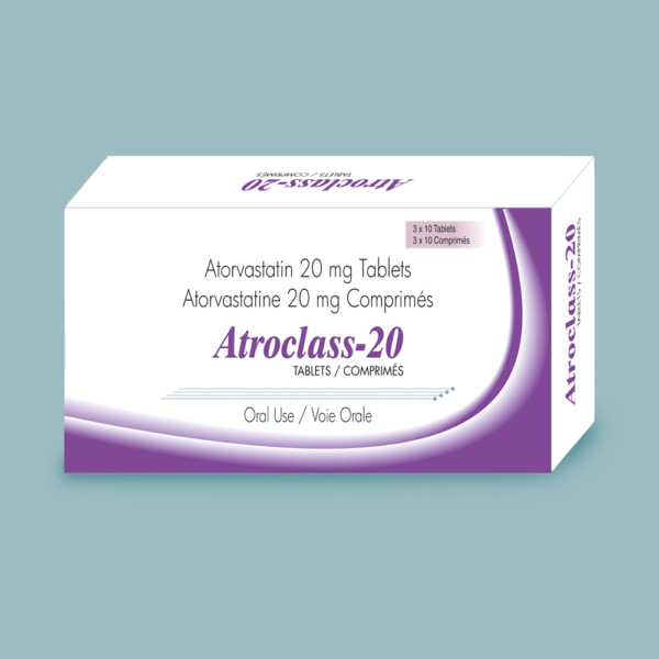 Atroclass-20 tablets box
