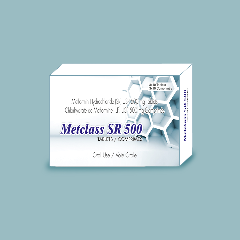Metclass SR 500 tablet box